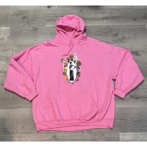 Harry Styles Love On Tour Pink Hooded Sweatshirt 2XL House Hoodie